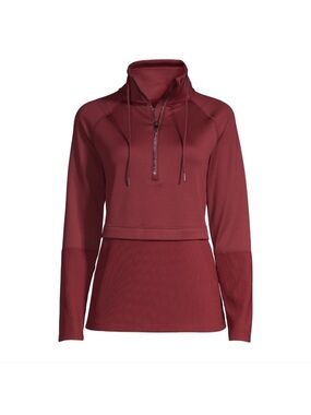 Avia Maroon Quarter-Zip Pullover Jacket Size Medium